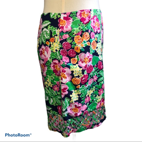 Lilly Pulitzer Rosalyn Skirt size 0 Getaway Garden Floral Mini Resort Preppy - Picture 4 of 10
